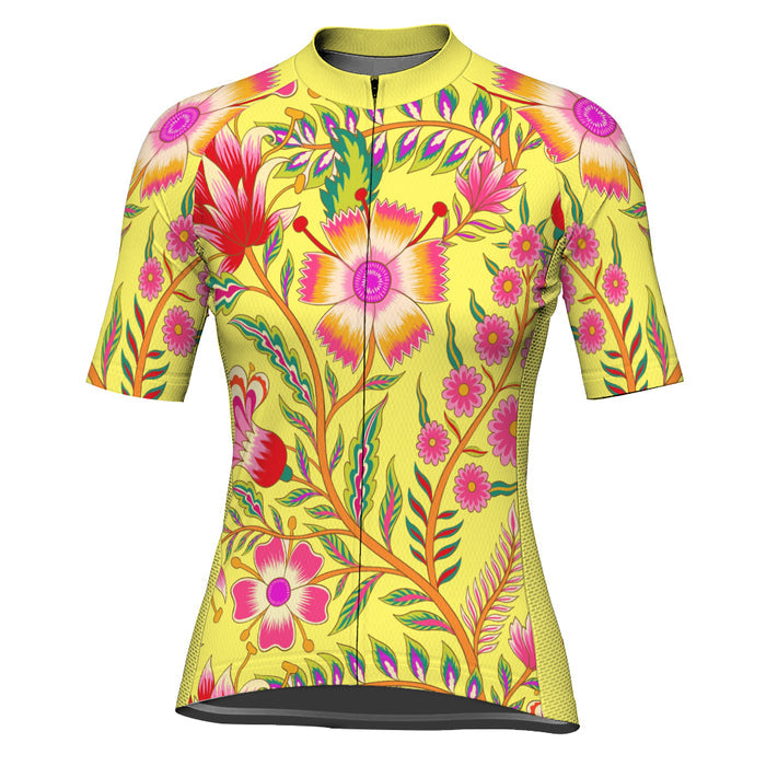 Customized Name Wildflower Ride | Women's Short Sleeve Cycling Jersey