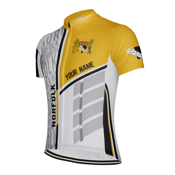 Customized Norfolk Short Sleeve Cycling Jersey for Men