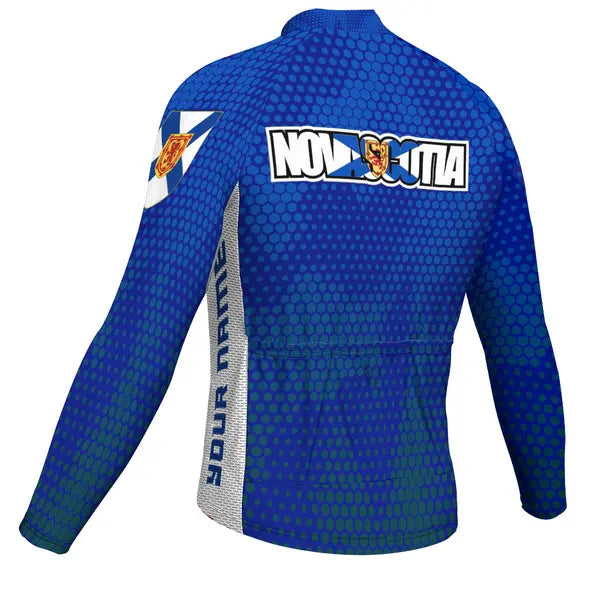 Customized Nova Scotia Long Sleeve Cycling Jersey for Men
