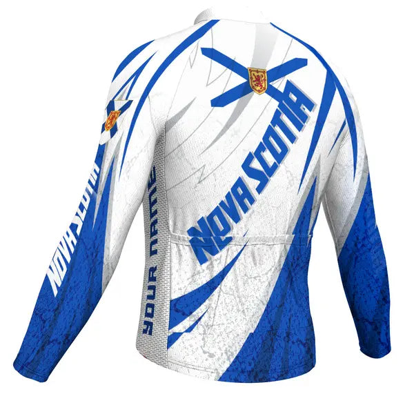 Customized Nova Scotia Long Sleeve Cycling Jersey for Men