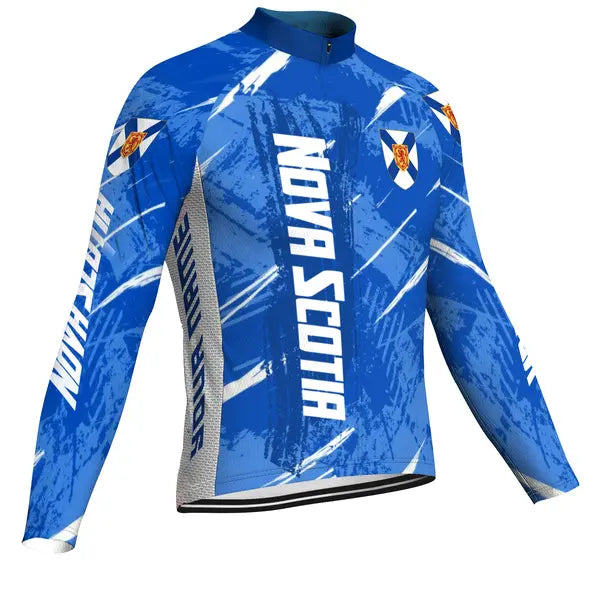 Customized Nova Scotia Long Sleeve Cycling Jersey for Men