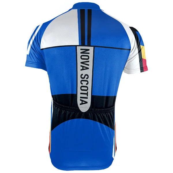 Customized Nova Scotia Short Sleeve Cycling Jersey for Men