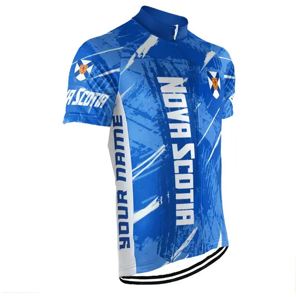 Customized Nova Scotia Short Sleeve Cycling Jersey for Men