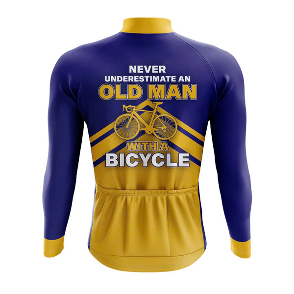 Customized Old Man Long Sleeve Cycling Jersey for Men