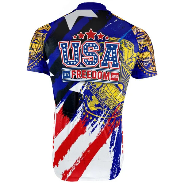 Customized Oregon-America 250th Anniversary Short Sleeve Cycling Jersey