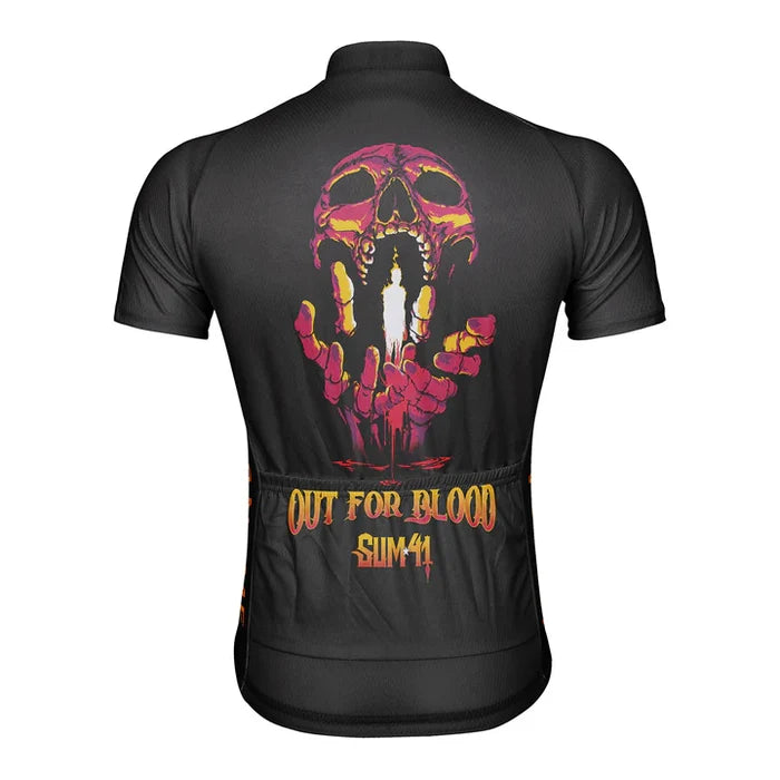 Customized Out For Blood Cycling Jersey Short Sleeve