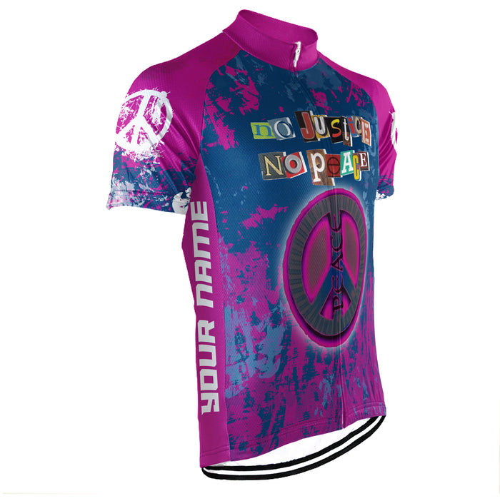 Customized PEACE Collection 2 Short Sleeve Cycling Jersey For Men and Women