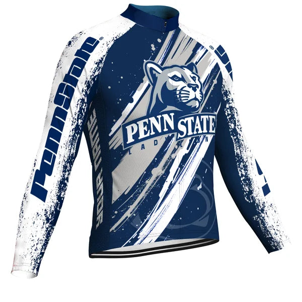 Customized PENN STATE Long Sleeve Cycling Jersey For Men
