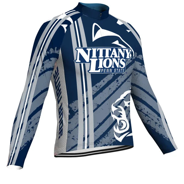 Customized PENN STATE Long Sleeve Cycling Jersey For Men