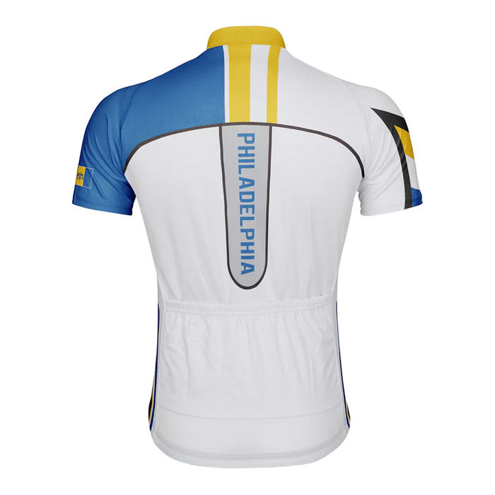 Customized Philadelphia Short Sleeve Cycling Jersey for Men