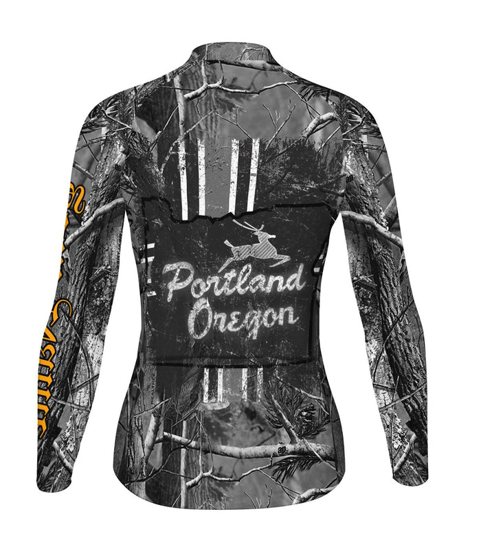 Customized Portland Long Sleeve Cycling Jersey For Women