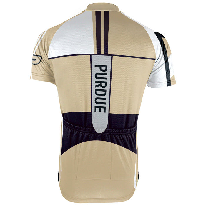 Customized Purdue University Short Sleeve Cycling Jersey For Men And Women