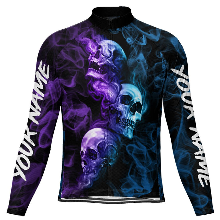 Customized Skull Winter Thermal Fleece Long Sleeve for Men