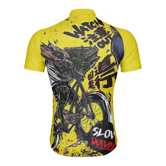 Customized Slow Down Cycling Jersey Short Sleeve