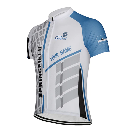 Customized Springfield Short Sleeve Cycling Jersey for Men