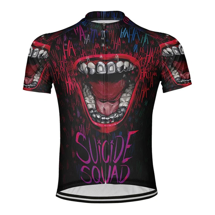 Customized Suicide Squad Cycling Jersey Short Sleeve
