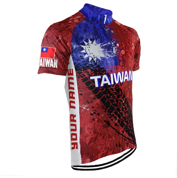 Customized Taiwan Short Sleeve Cycling Jersey for Men