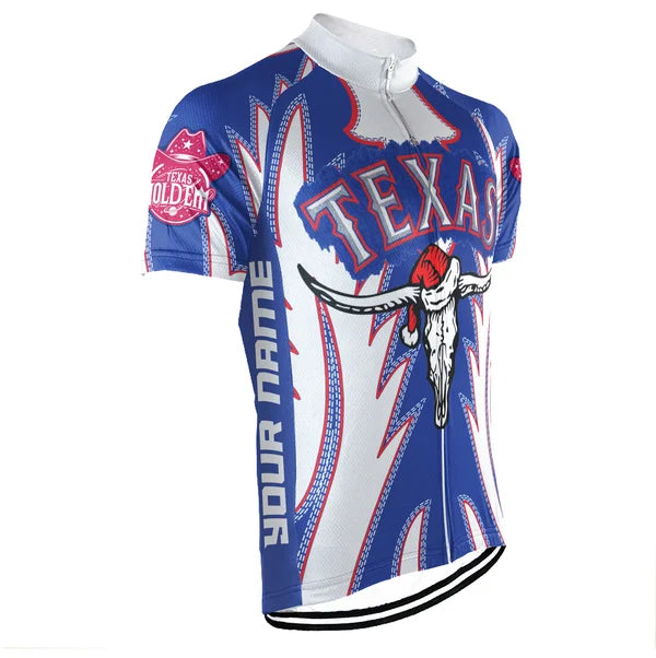 Customized Texas Short Sleeve Cycling Jersey For Men And Women