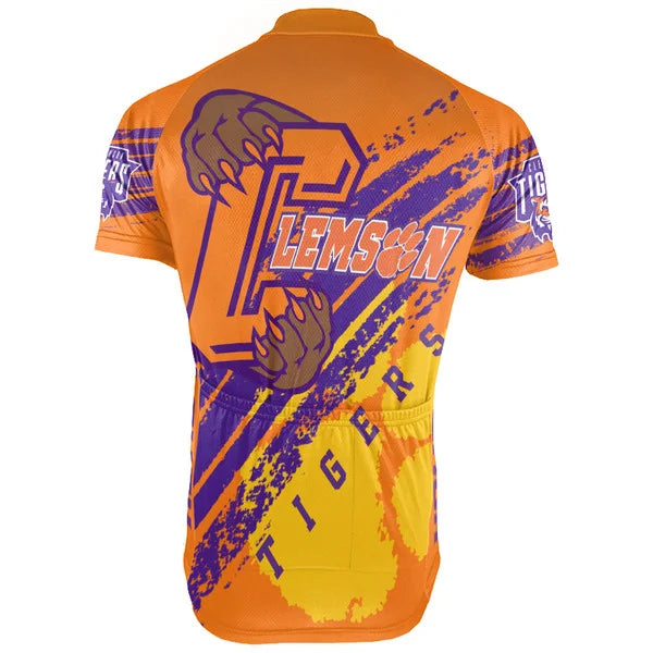 Customized Tigers Short Sleeve Cycling Jersey for Men