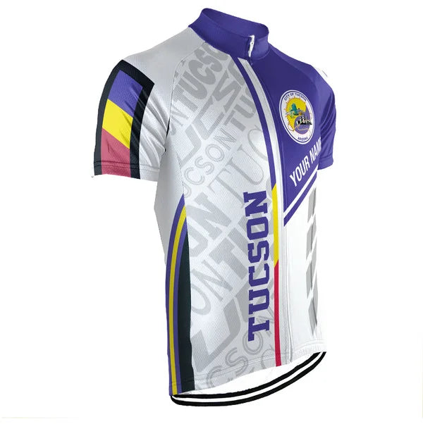 Customized Tucson Short Sleeve Cycling Jersey for Men