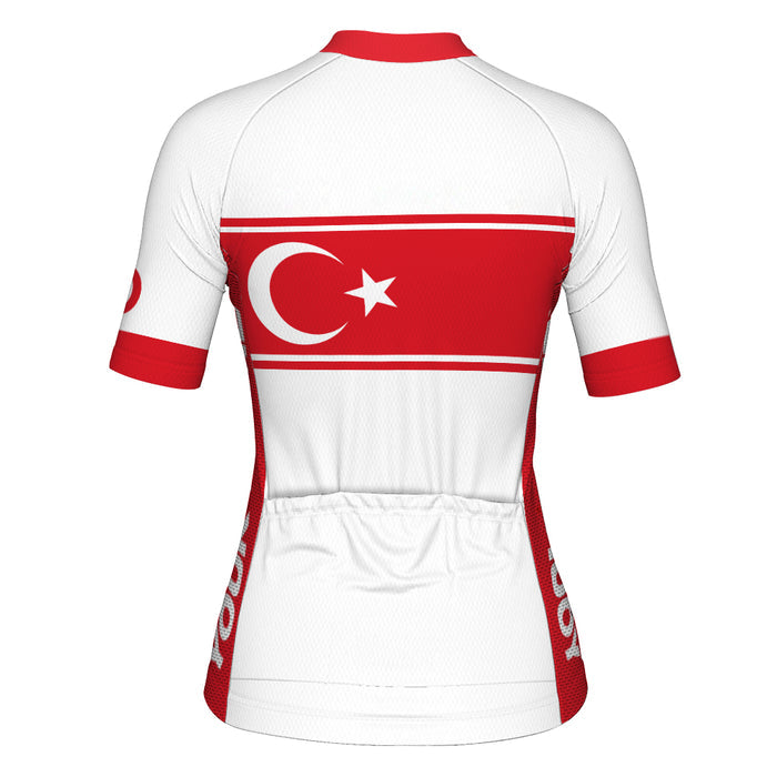 Customized Turkey Short Sleeve Cycling Jersey for Women