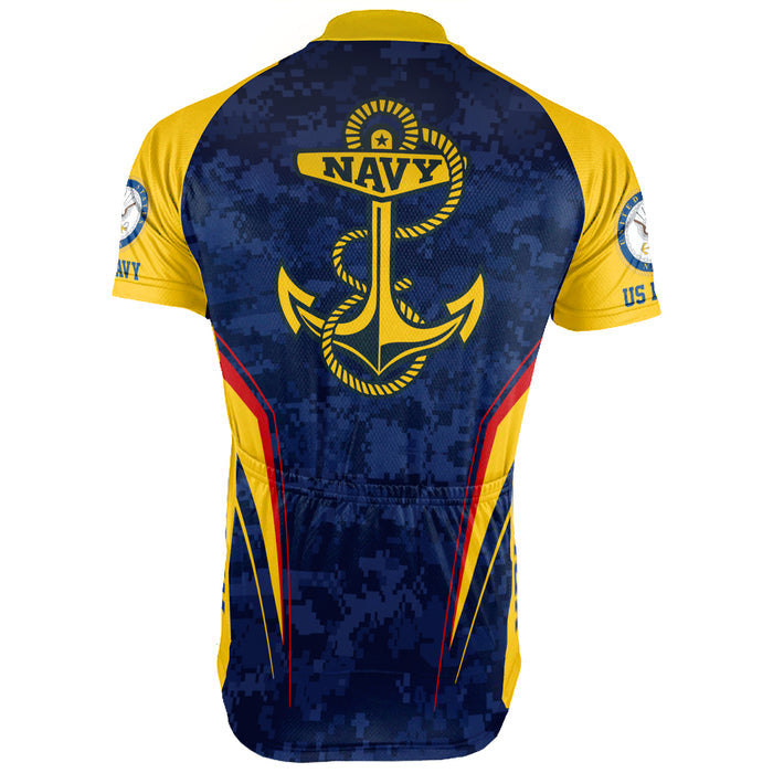 Customized US NAVY Short Sleeve Cycling Jersey For Men And Women