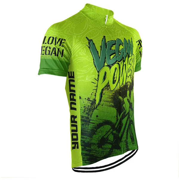 Customized Vegan Short Sleeve Cycling Jersey for Men
