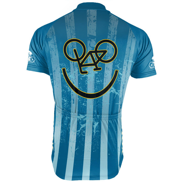 Customized Vertical Short Sleeve Cycling Jersey for Men