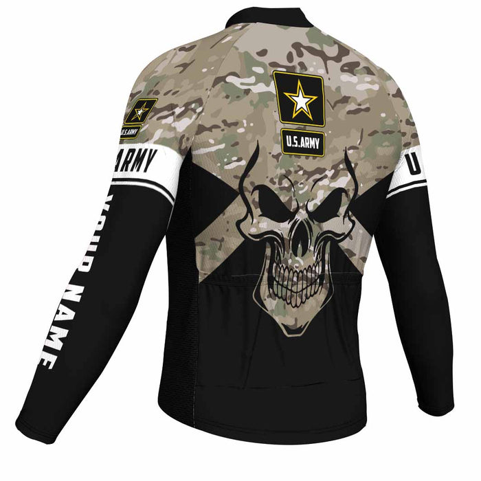 Customized Veteran Long Sleeve Cycling Jersey for Men
