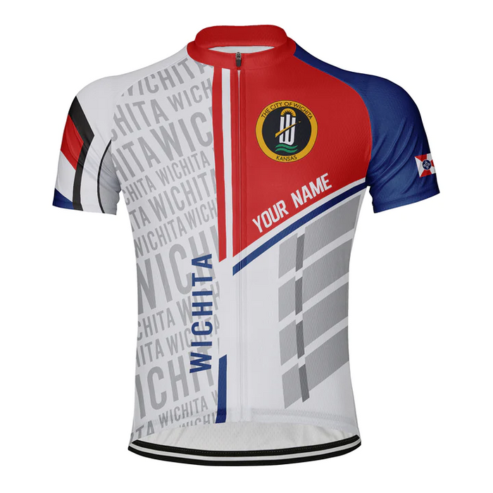 Customized Wichita Short Sleeve Cycling Jersey for Men