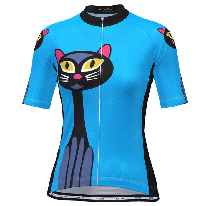 Customized Women's Cat Cycling Jersey For Women