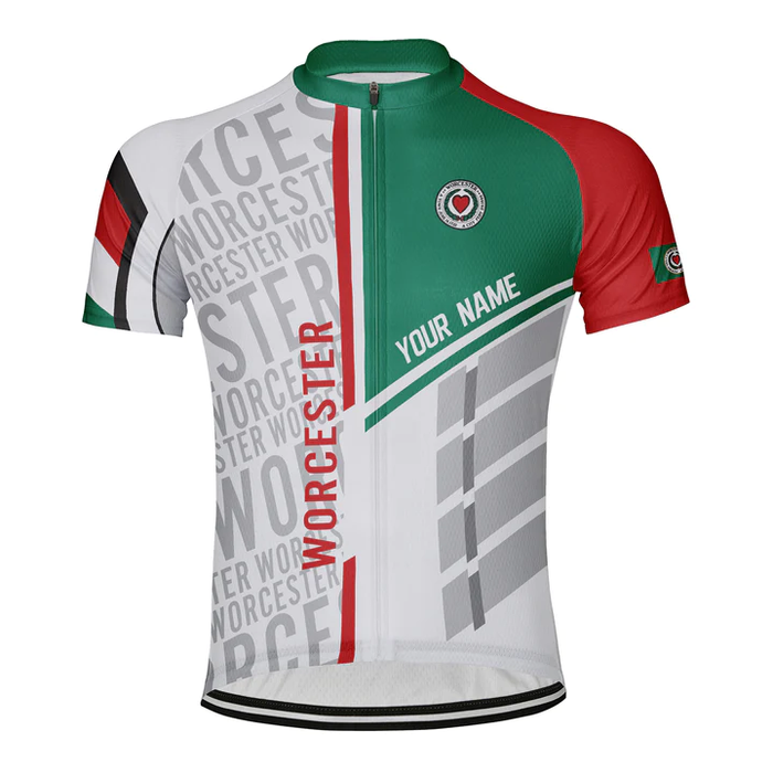 Customized Worcester Short Sleeve Cycling Jersey for Men