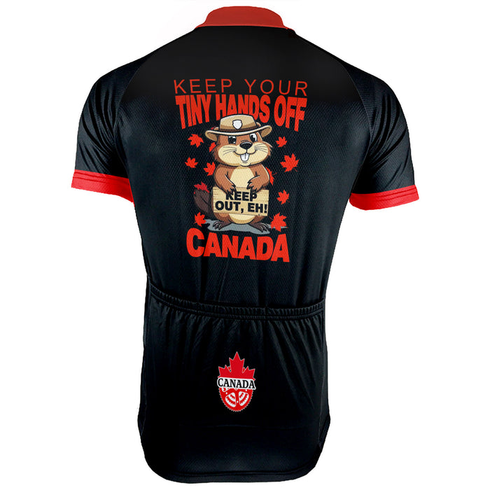 HANDS OFF! Canada Short Sleeve Cycling Jersey For Men And Women(CAD)