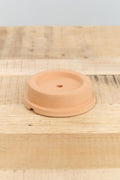 Uashmama Home Lamps Hurricane Shade Base Terracotta / 4" Dia X 1 " H