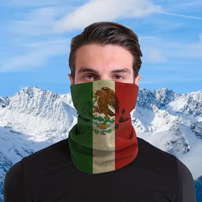 Mexico Neck Gaiter 100% Polyester Sun protection Sweat absorption Cooling