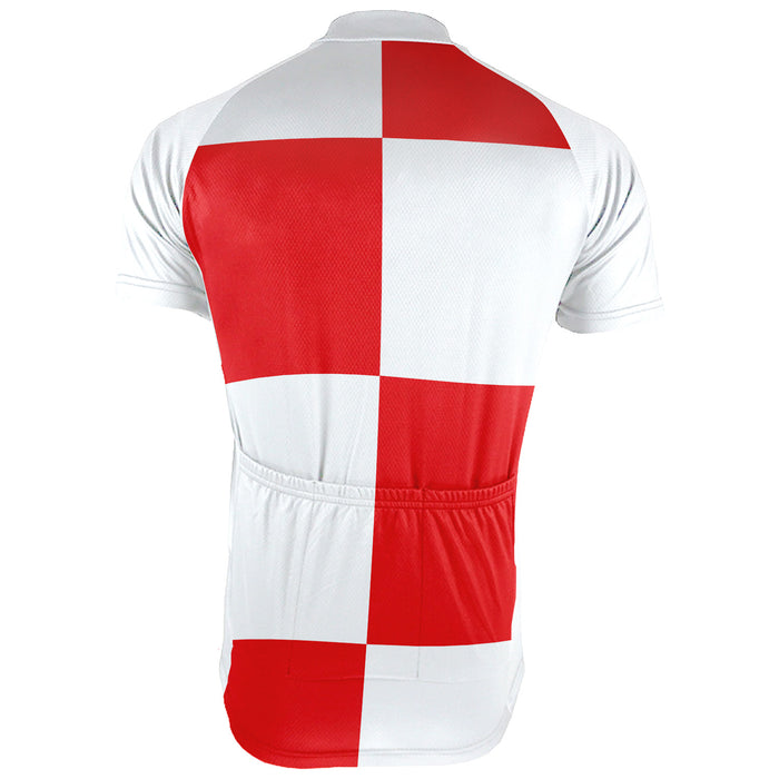Personalized Croatia Short Sleeve Cycling Jersey for Men