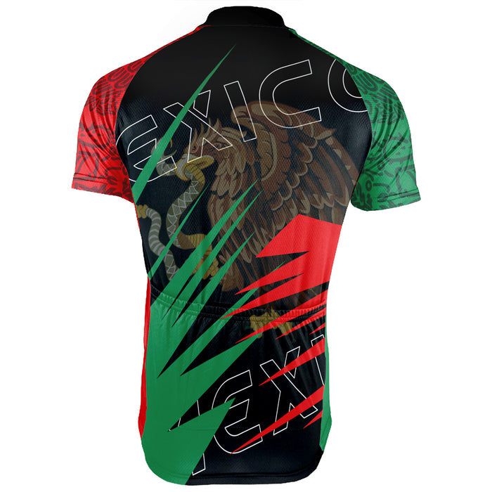 Personalized Mexico Short Sleeve Cycling Jersey for Men
