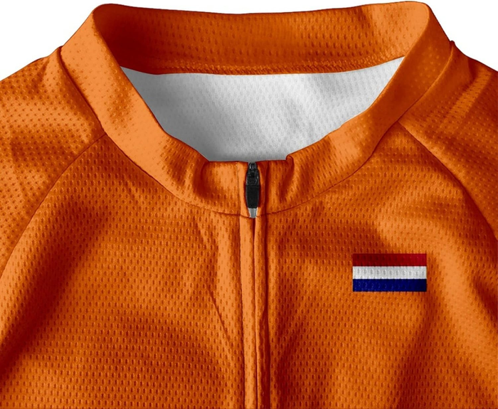 Personalized Netherlands Short Sleeve Cycling Jersey for Men