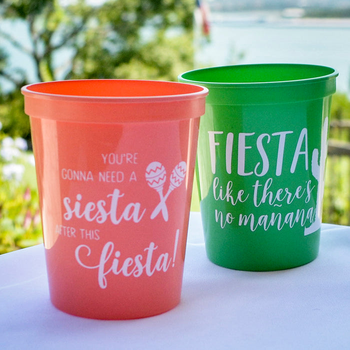 "Siesta after this Fiesta" Stadium Cups