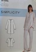 Simplicity R10496, Misses Tops, Tunics, Pants, Uncut Sewing Pattern